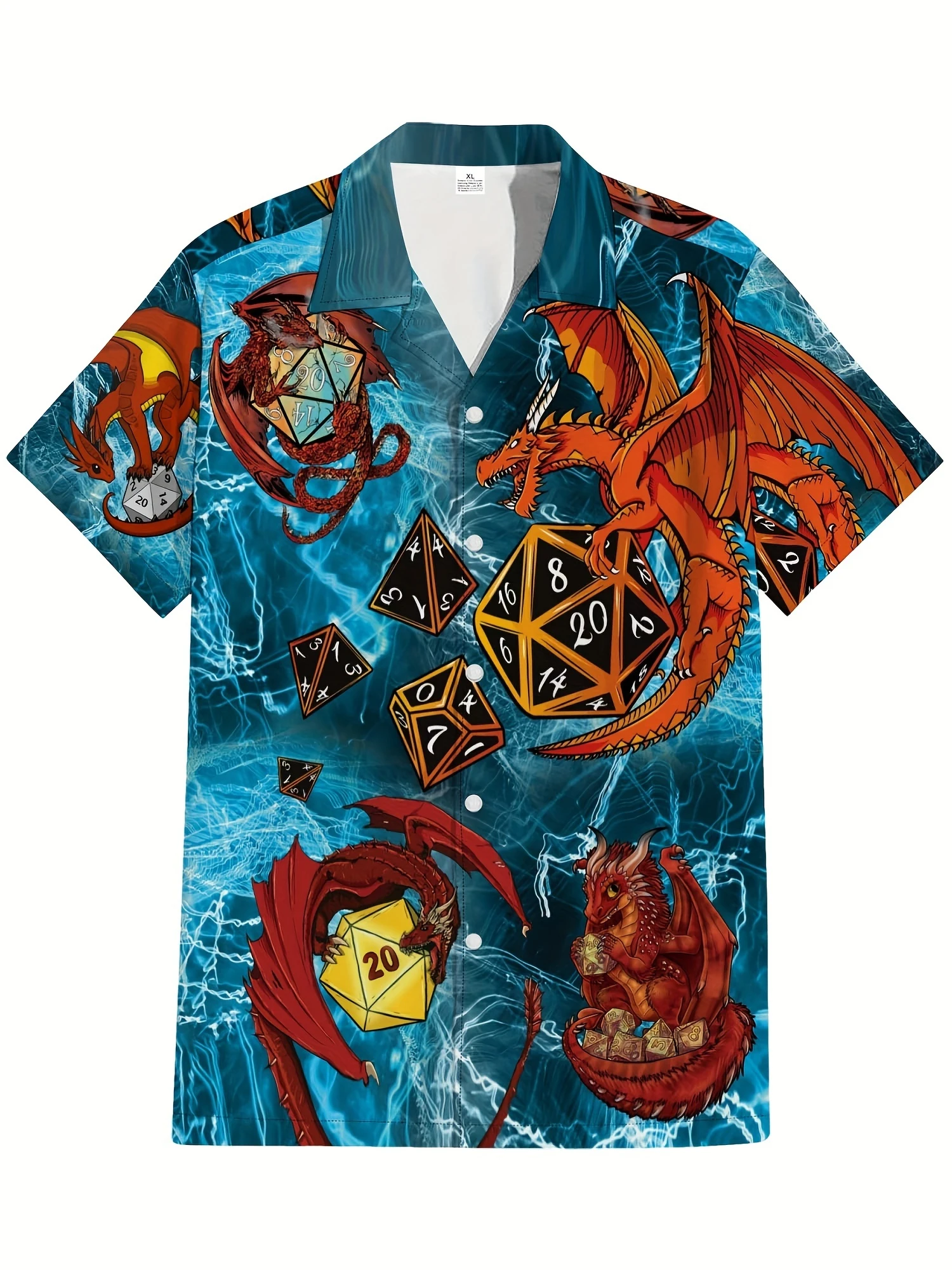 Dragon Dice Hawaiian Shirt For - Embellish Knit 评论和价格