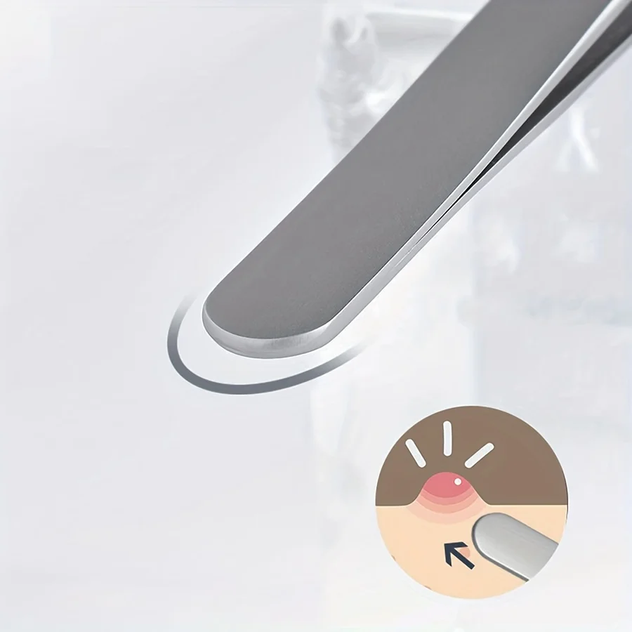 Einteilige Packung mit ultrafeinen Nr. 5-teilige Pinzette zur Entfernung von Mitessern, wirksam zum Entfernen von Mitessern, Whiteheads usw.