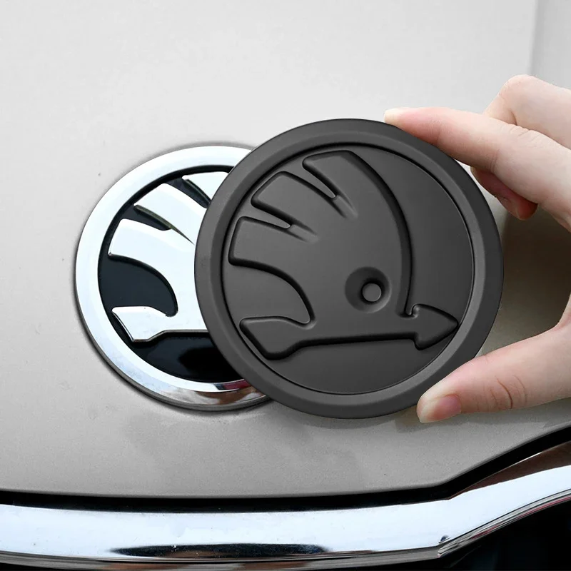 Auto Motorhaube Frontgrill Heckklappe Emblem Logo Abzeichen Aufkleber für Skoda OCTAVIA RS FABIA KAMIQ KAROQ KODIAQ RAPID SCALA SUPERB – Detail 5