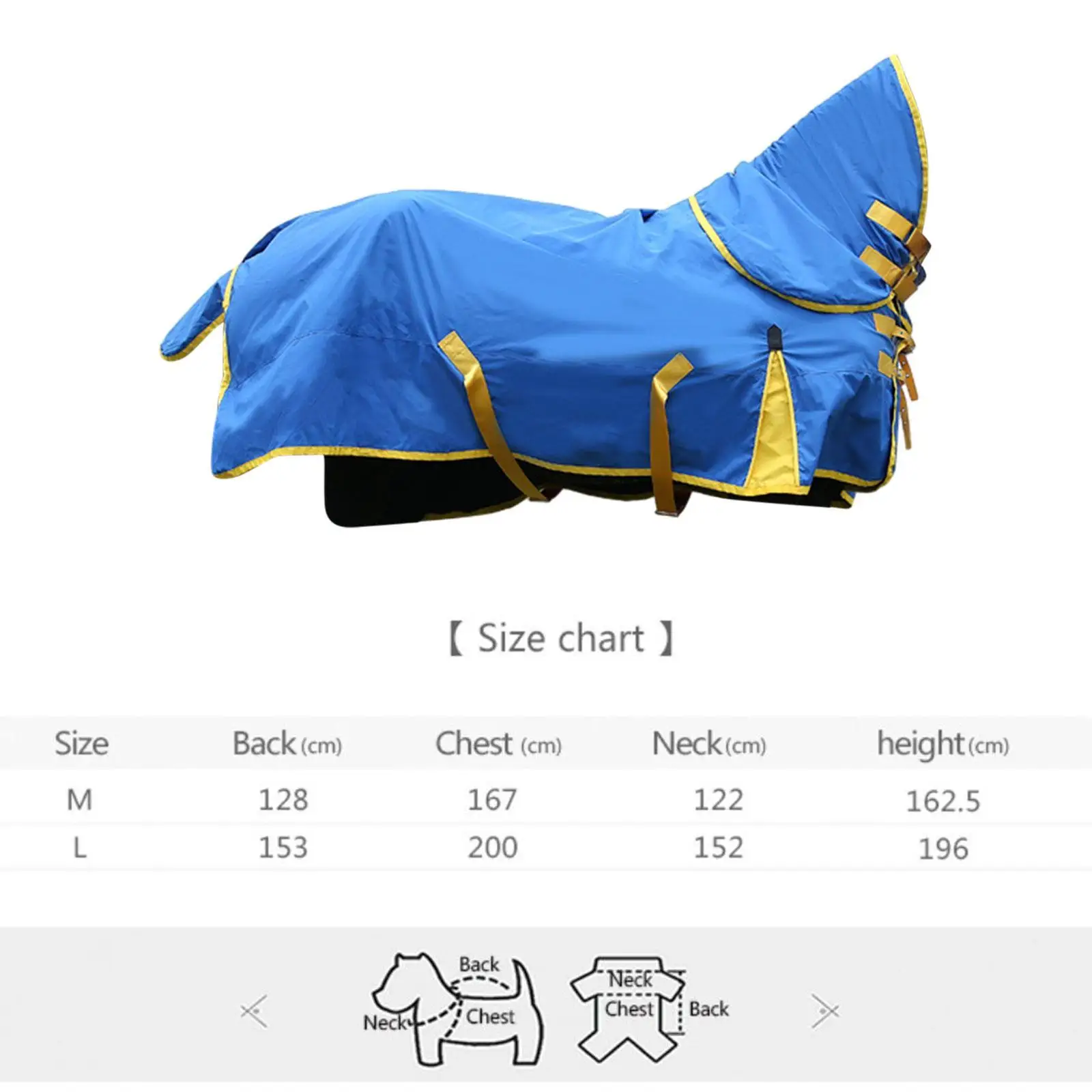 Drap de soin cheval imperméable et respirant, vêtements cheval coupe-vent avec cou, drap de pluie