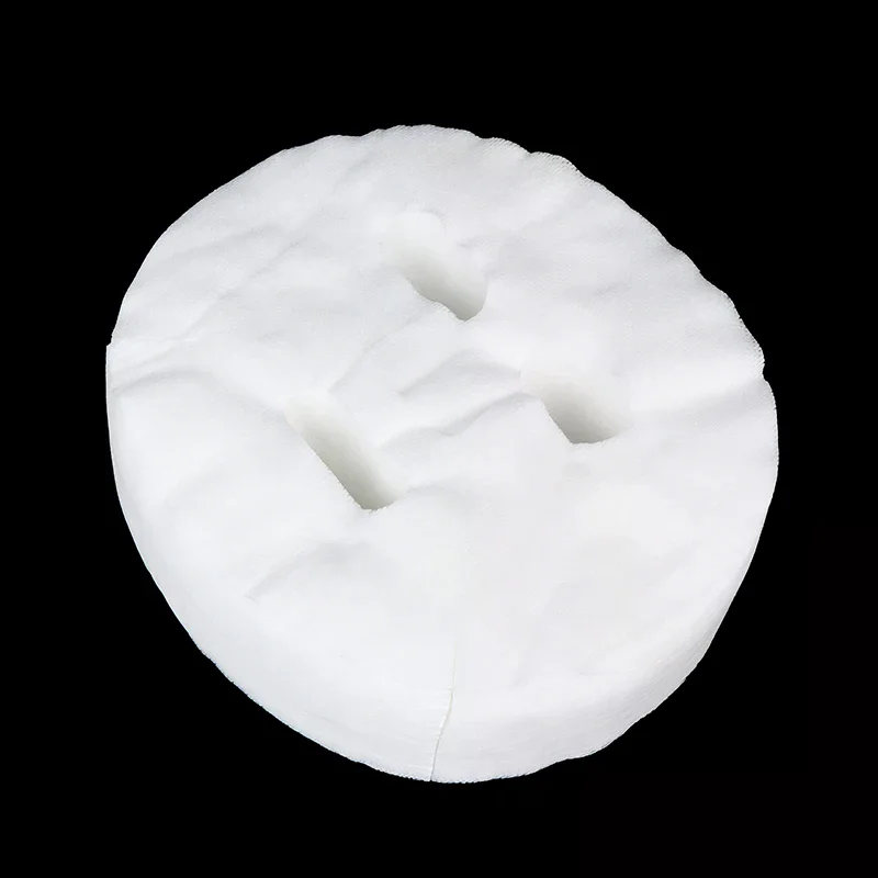 100 szt. Papierowych maski na twarz z włókniny naturalnej do samodzielnego wykonania maseczek.