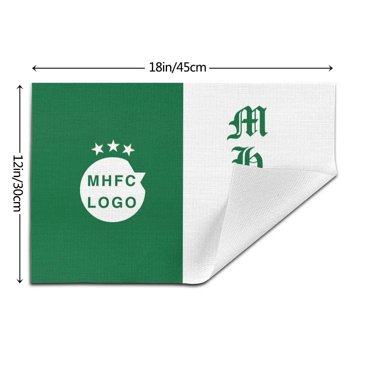 Izrael Maccabi Haifa F.C MHFC Champion Tkana podkładka z PVC Wodoodporna, łatwa do czyszczenia, zmywalna dekoracja Restauracja Kuchnia