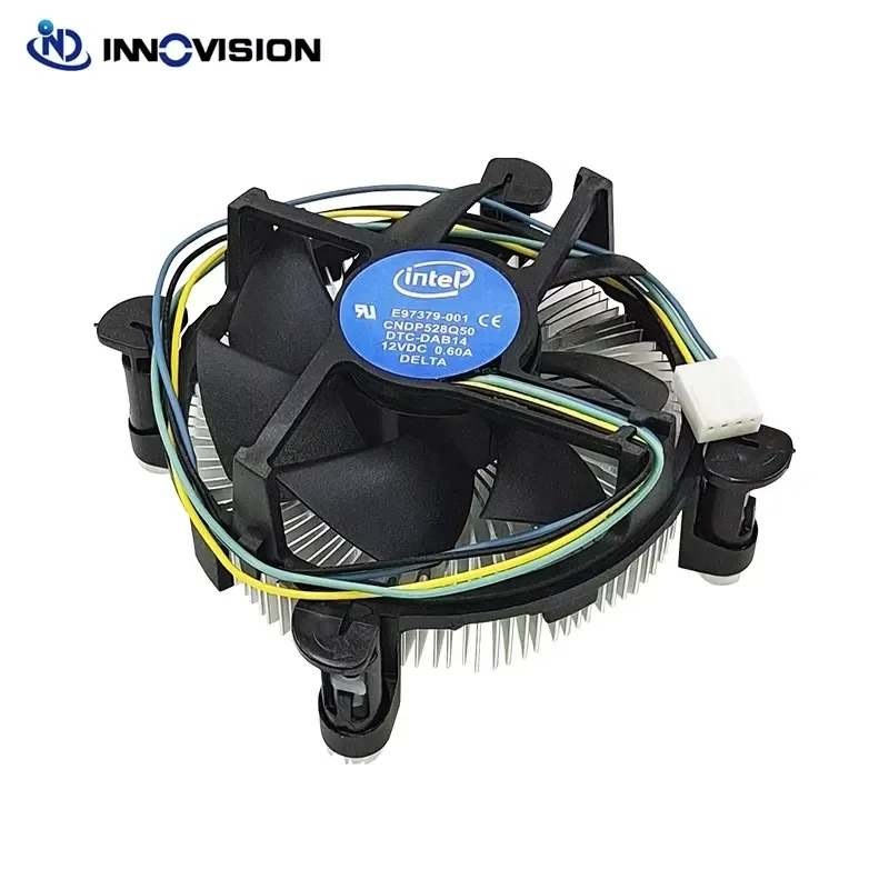 BOLRZO LGA755 1150 1151 1155 1156 1200 Larger Cooper Basement Pure Aluminum Server Cooler E97379 New Active Central