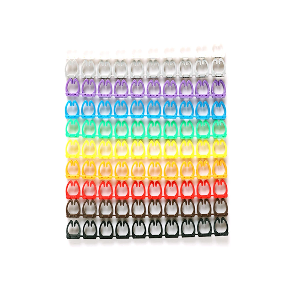 Wire Marker Tag Label Network Cable for Cat5e Cat6  Multicolor Number Letter Tidy Marking Stuck Cord Sleeve Management Sticker