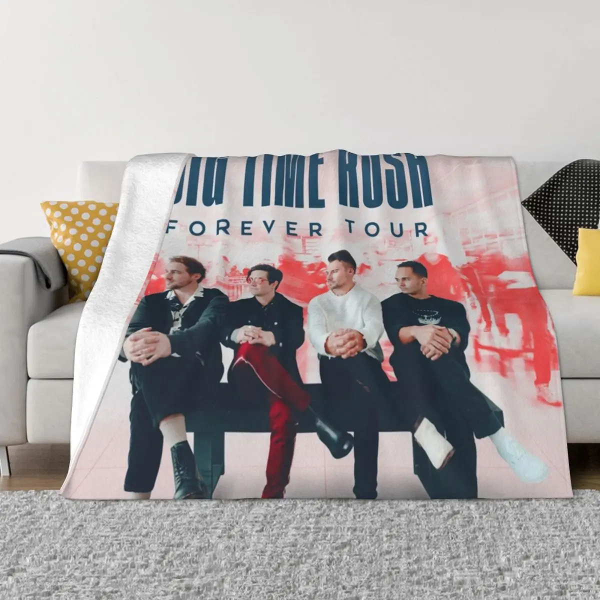 

btr 2022 tour btr big time rush btr 2022 tour Throw Blanket Polar Fluffy Shaggy Retros Blankets