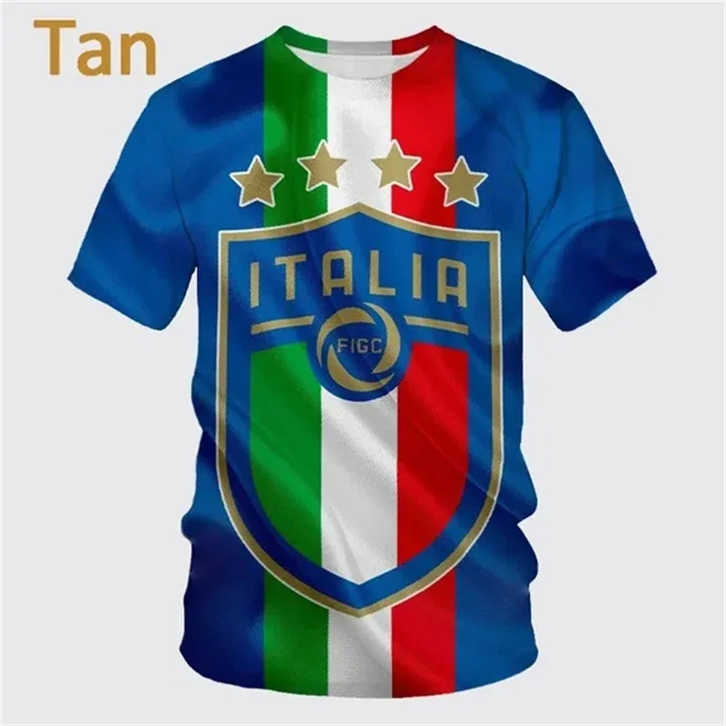 Italy Barcelona Football Jersey 23/24 Personality Soccer Uniform Casual T-shirt Fashion Hip Hop New Unisex Top Summer T-shirts