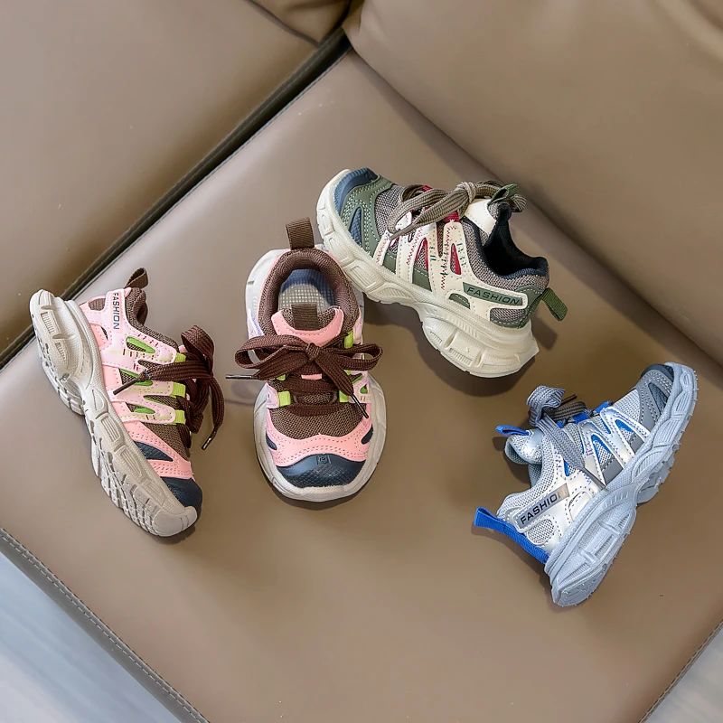 Children Casual Shoes for Girls Boys 2026 Spring Autumn New Fashion Korean Style Soft Sole Non-slip Versatile School Sneakers