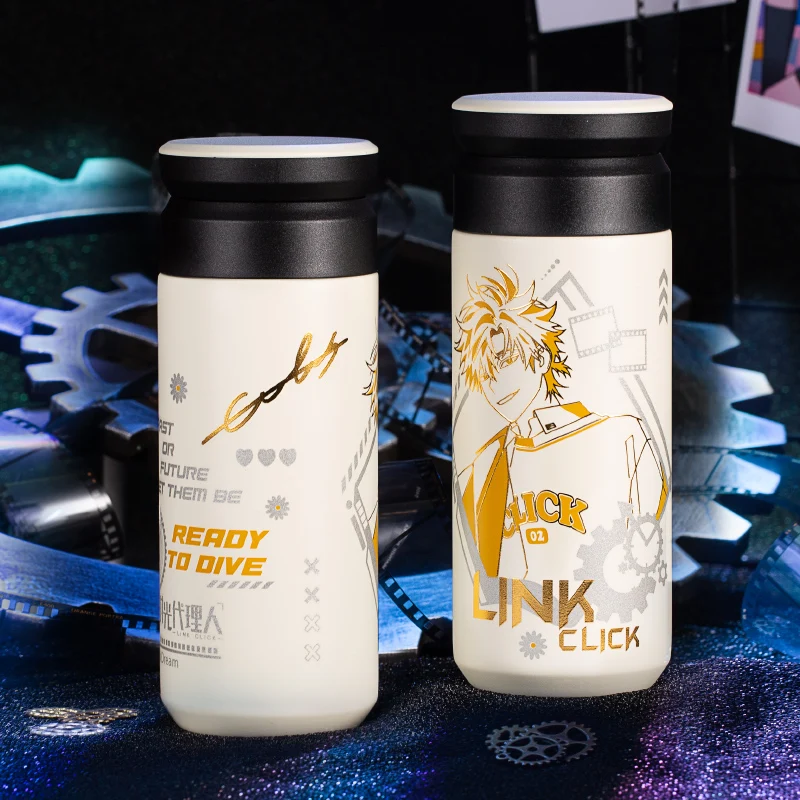 Link Click Anime Thermos bottle Cup Stainless Steel Cheng Xiaoshi Lu Guang Qiao Ling Action Figure Gift