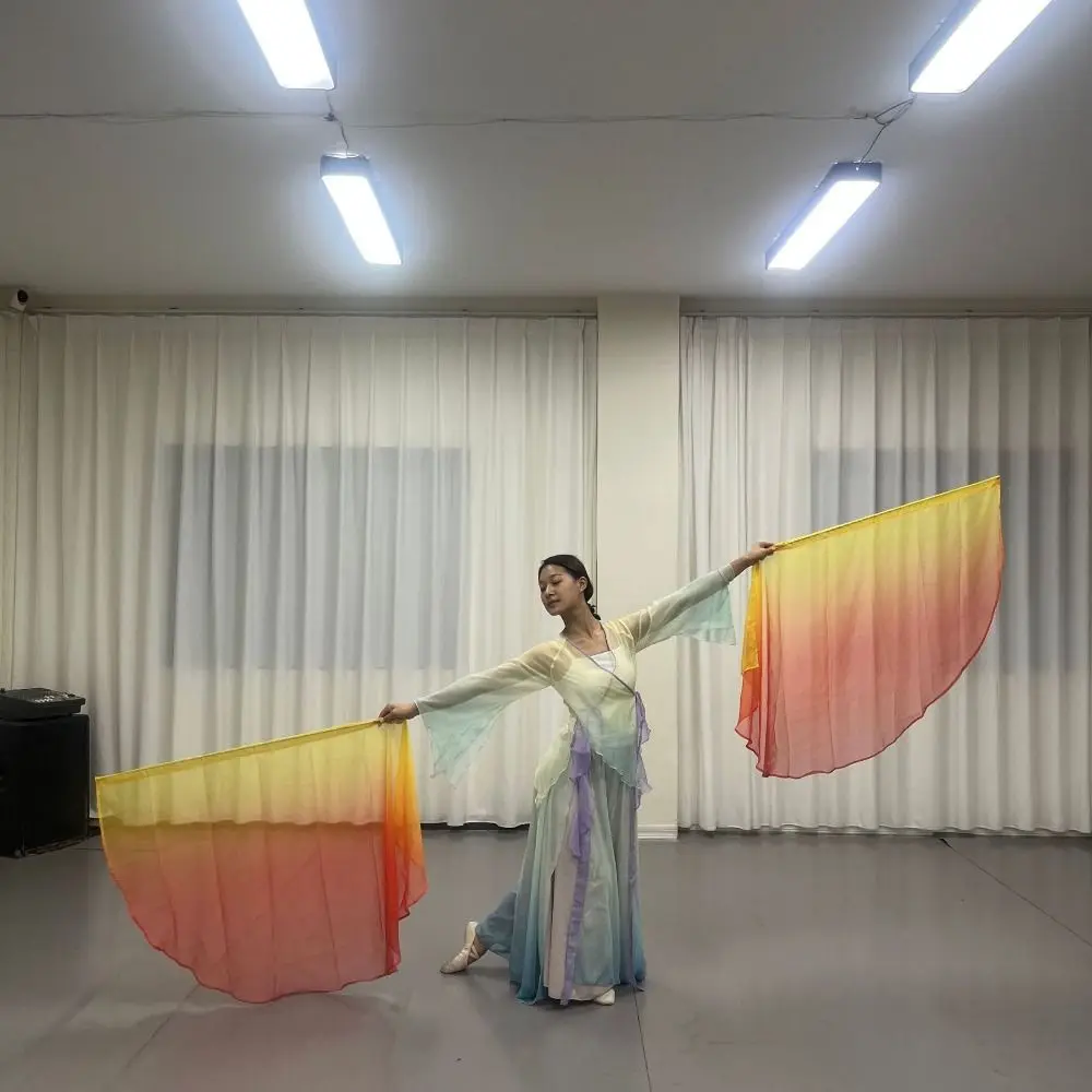 with Telescopic Sticks Belly Dance Accessories Props Scalable Rods Lightweight Semi-circular Flags Portable Multicolor