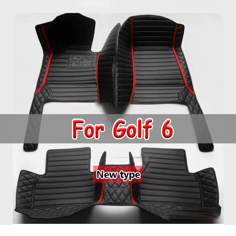 

Car Floor Mats For Golf 6 2012 2011 2010 2009 Carpets Foot Pads Custom Accessories Interior Pedals Product Rug For VW vw