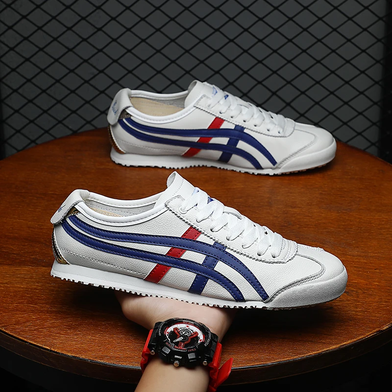 

Hot Sale Brand Sneakers Man Trainers High Quality Leather Walking Shoes Men Low Cut Flat Women Sport Sneaker zapatillas de mujer