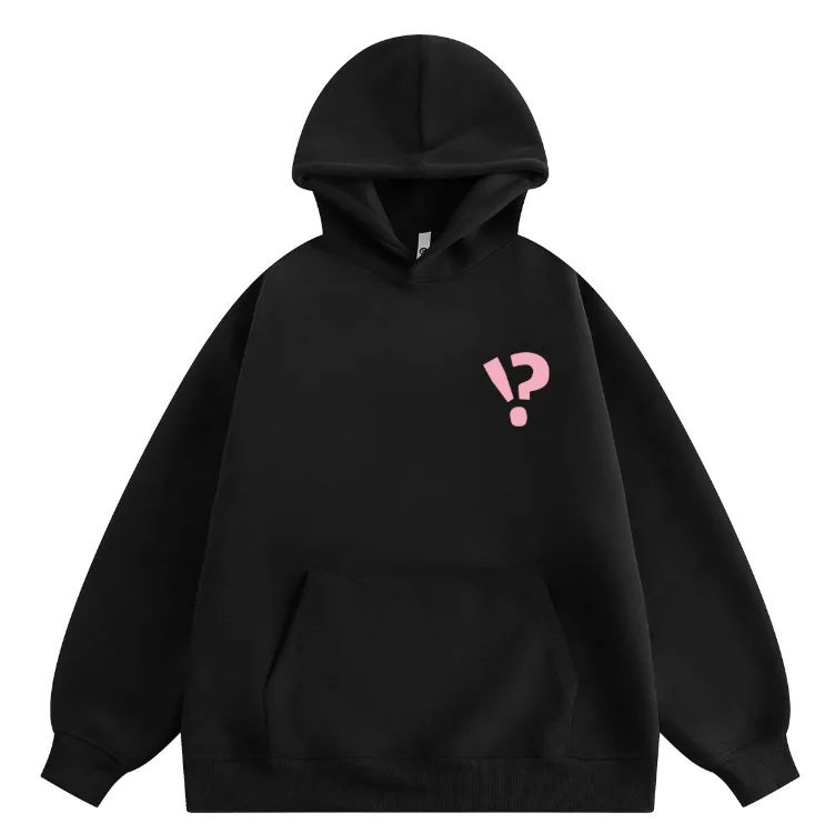 

2025 модная мужская и женская толстовка унисекс, 330 г, тяжелая, с принтом символа исключения, повседневная толстовка с принтом