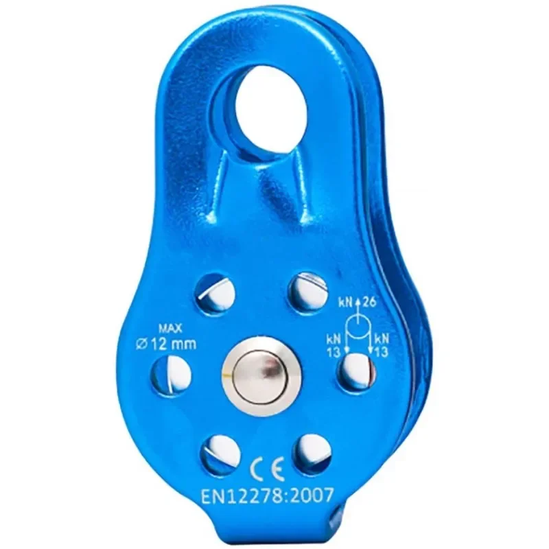 2024 Cheap Price Aluminum Alloy Climbing Single Wheel Pulley for Rescue