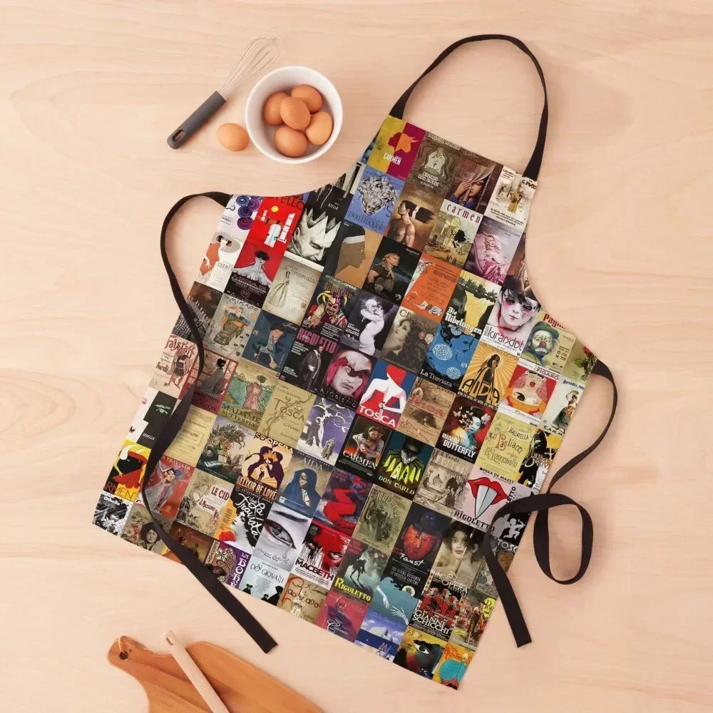 

Opera Apron japanese woman For Woman Kitchen For Men Home Utensils Apron