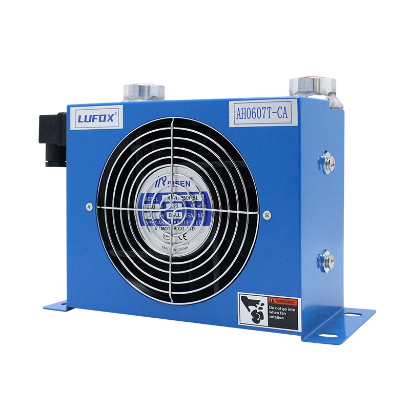AH0607T-CA 40L/min Flow Radiator Oil Cooling Heat Exchanger Radiator Oil Cooler Plate Pin Heat Exchanger for Hydraulic System