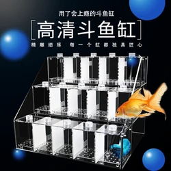 Customized Douyu Display Rack Multi-Grid Small Fish Tank Ecological Pot Acrylic Multi-Layer Turtle Jar Household Aquarium