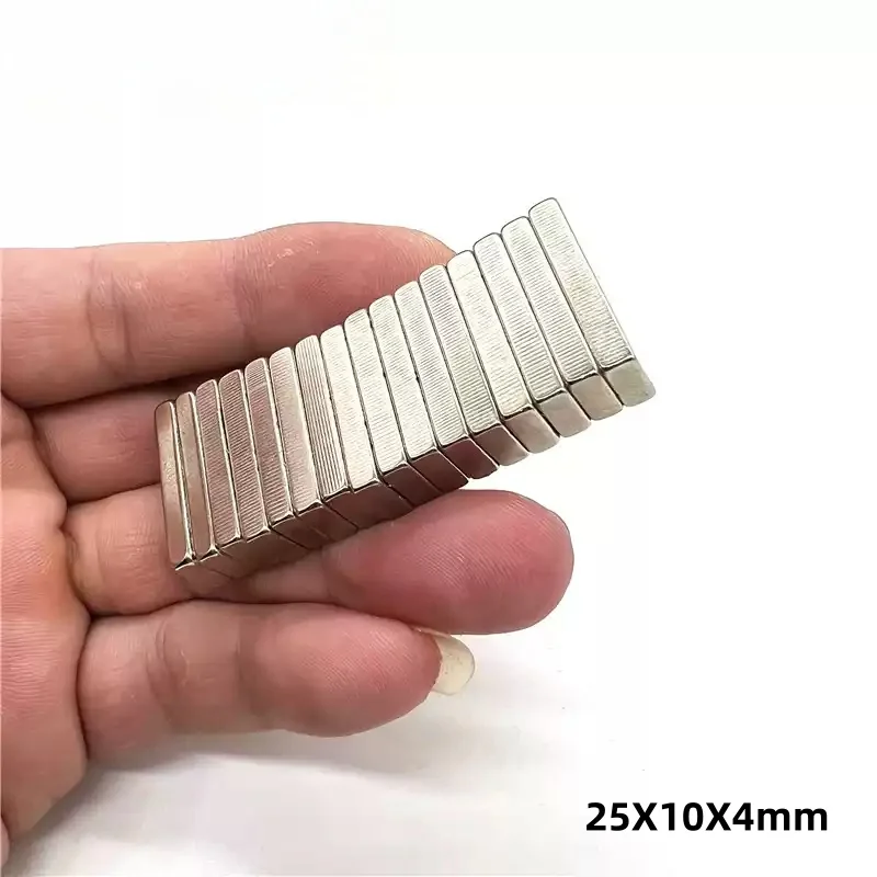 25x10x4mm Thin Square Neodymium Magnet N35 NdFeB Strong Magnet for DIY Nail Art Jewelry Fridge Magnet 25mmx10mmx4mm  25*10*4mm