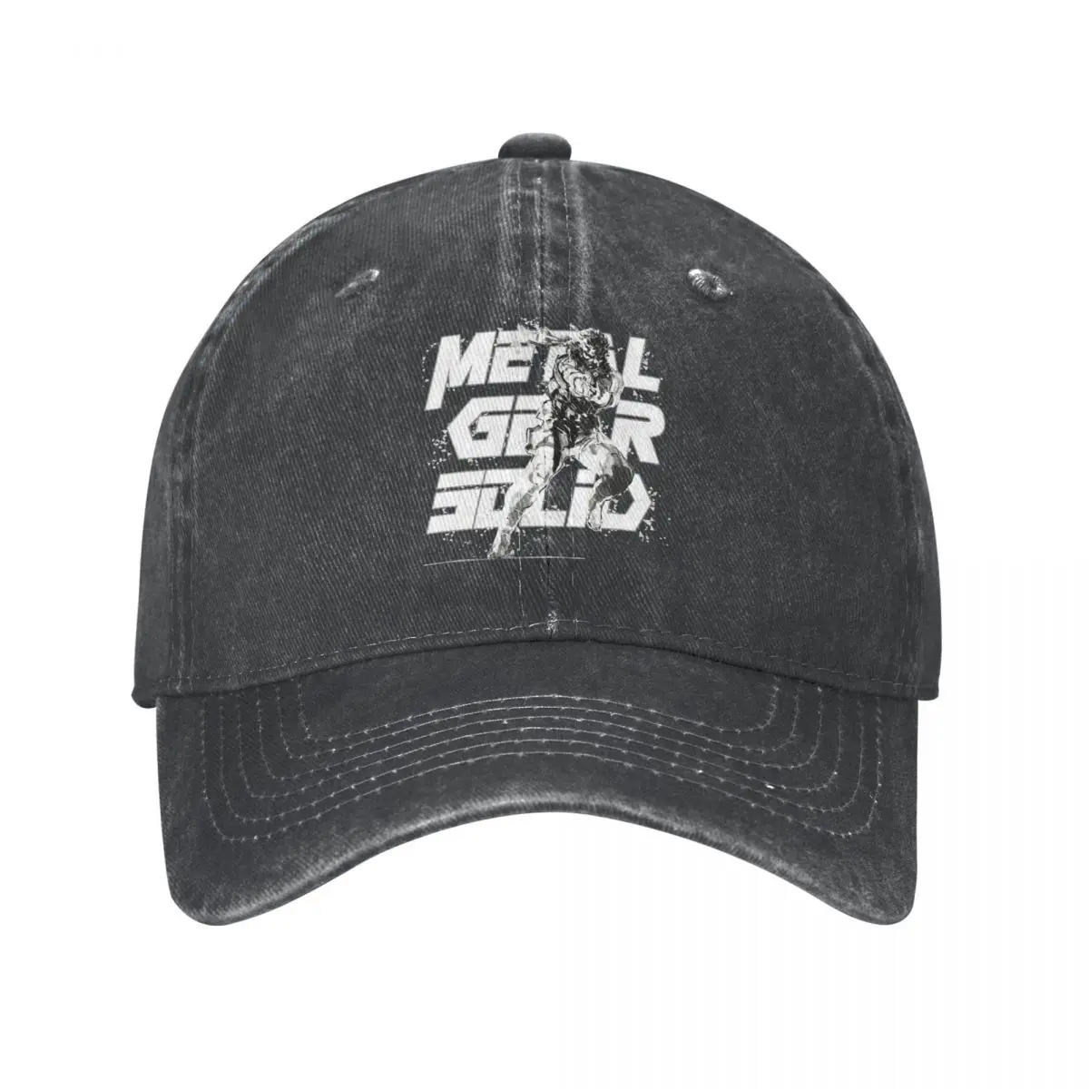 Metal Gear Solid Men Women Baseball Caps Distressed Washed Hats Cap Classic Outdoor Summer Headwear