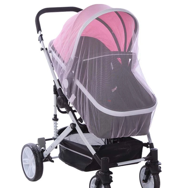 1PC Baby Stroller Mosquito Pushchair Cart Insect Net Mesh Safe Protection Mesh Cover Baby Stroller Parts