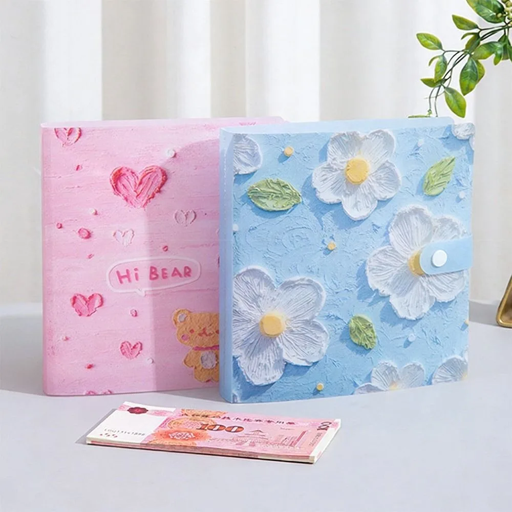 New High Quality Save Money 200 Envelopes Money Saving Challenge Waterproof Oil Painting Savings Binder Portable Reusable