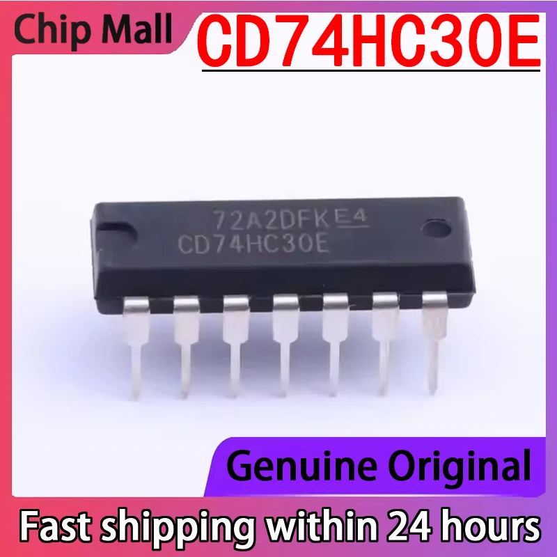 

10PCS Brand New Original CD74HC30E Packaged DIP-14 Logic 8 Input NAND Gate Genuine