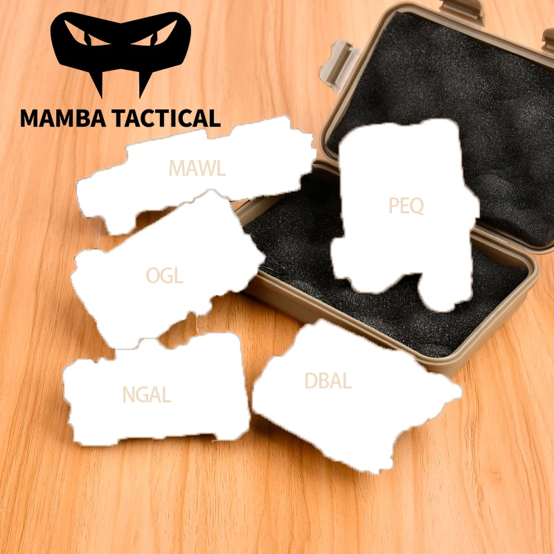 

WADSN NGAL Nylon Battery Box PEQ15 Plastic Case OGL/NGAL L3/MAWL LED Strobe Light Flashlight M300A M600C Scout Light Tail Switch