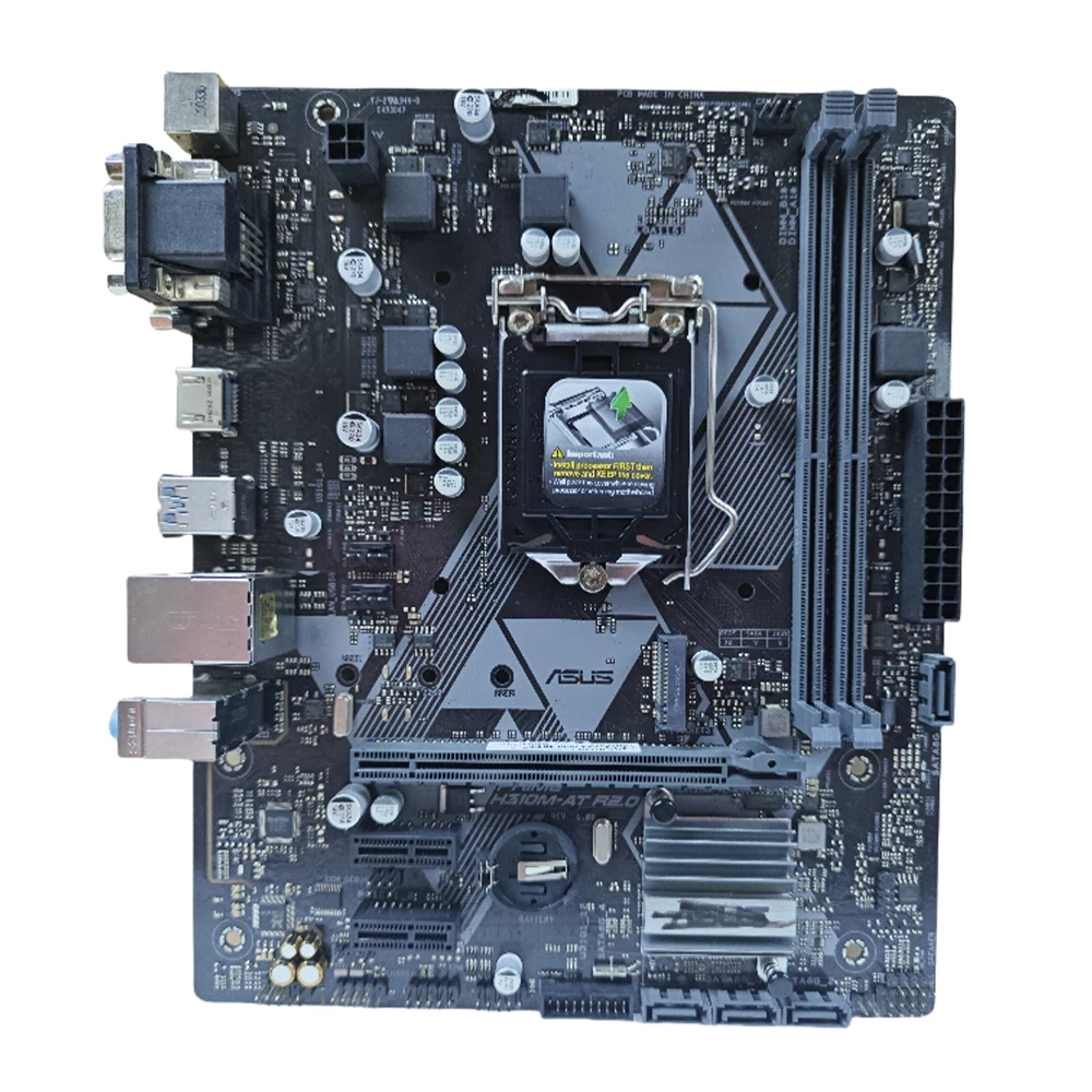 Материнская плата ASUS PRIME H310M-AT R2.0 uATX Intel H310 LGA1151 DDR4 SATA3 HDMI DVI-D VGA для процессора Intel Core Pentium Celeron 8/9th