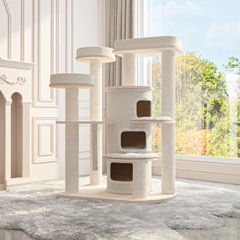 Eco-Friendly Cat Tree Tower Large High Quality Cat Tree With Sisal Scratcher Post Cat Toy