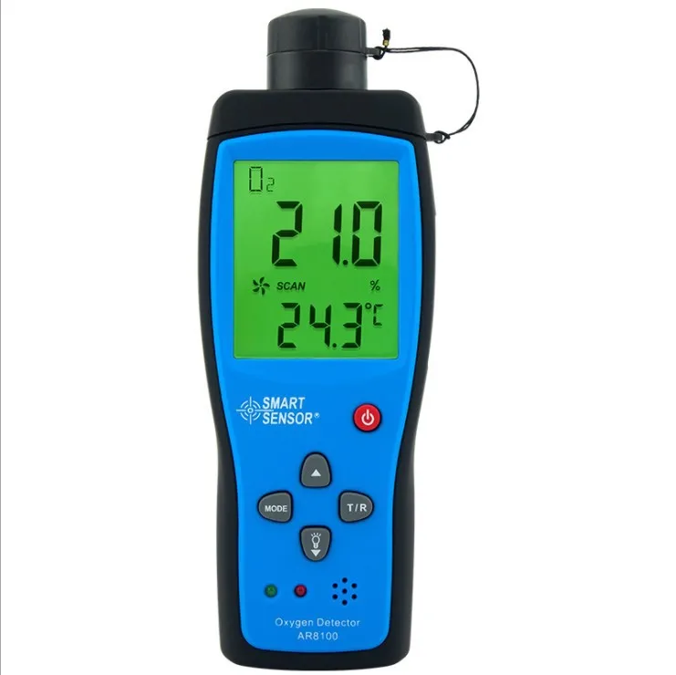 Oxygen Detector AR8100 Oxygen Content O2 Concentration Detector Alarm Portable Gas Detector