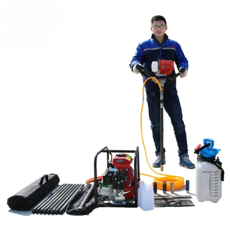 Portable backpack drilling rig for geological exploration