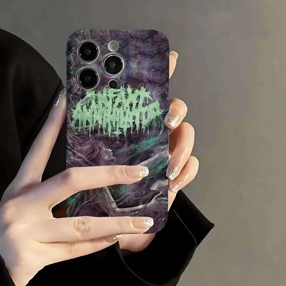 

Infant A-Annihilator Deathcore Phone Case Film Korean INS for iPhone 16 15 14 13 12 11 Pro Max Plus Luxury Cover