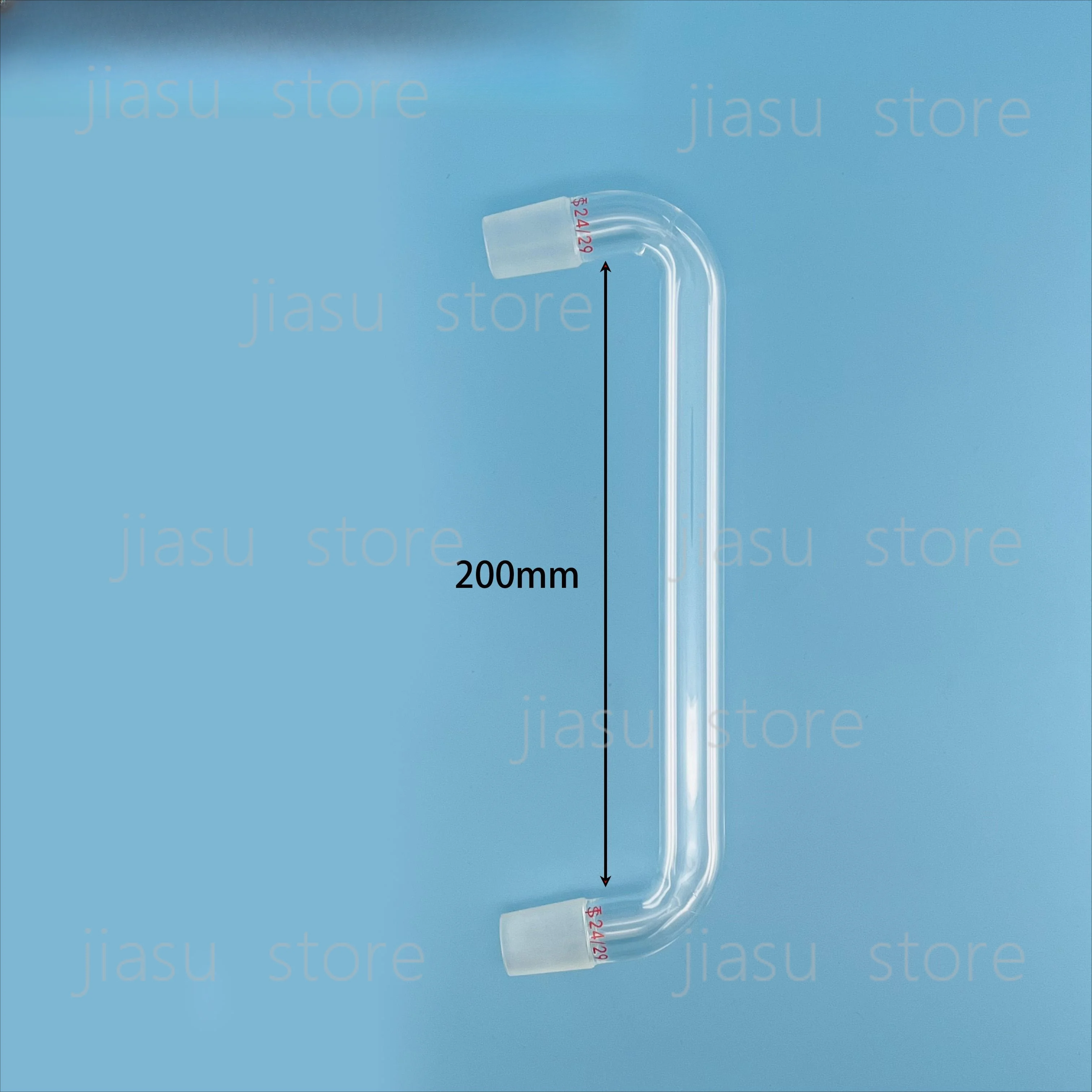 Laboratory Glass Distillation Bend Tube, 19 24 29 Standard Joint 100 200 300mm, Angle Elbow Distilling Pipe
