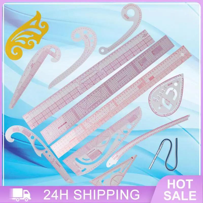 Cutting Multi-function Ruler For Fabric Fashion Design Rulers Sewing French Curve Ruler Metric Ruler