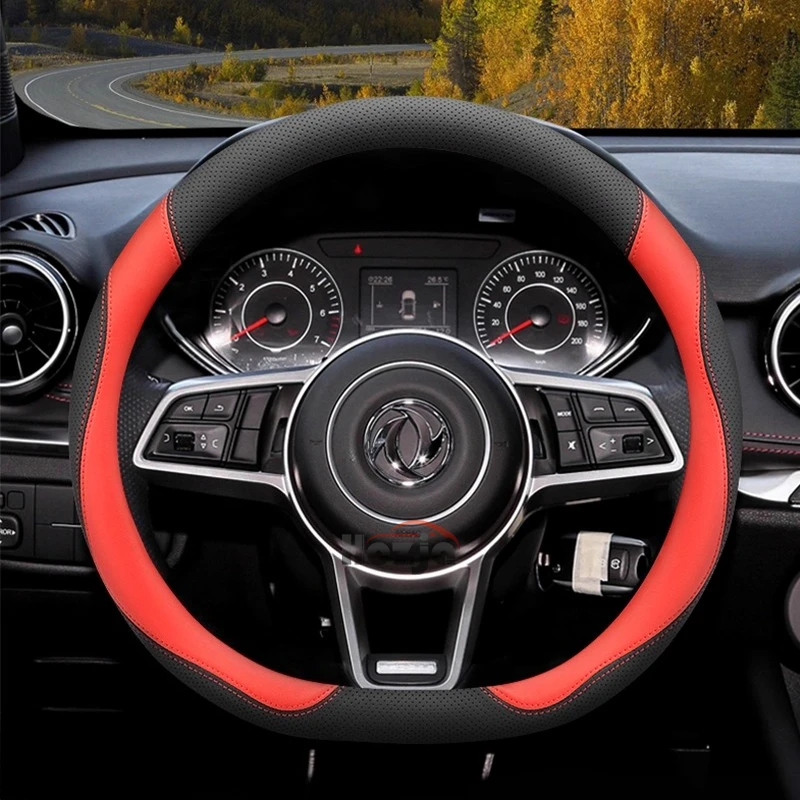 

Leather Car Steering Wheel Cover for Dongfeng Joyear X3 Aeolus Shine Max Ax7 E70 Mage 580 H30 Cross Sx6 Ix5 S30 Rich 6 Huge 2025