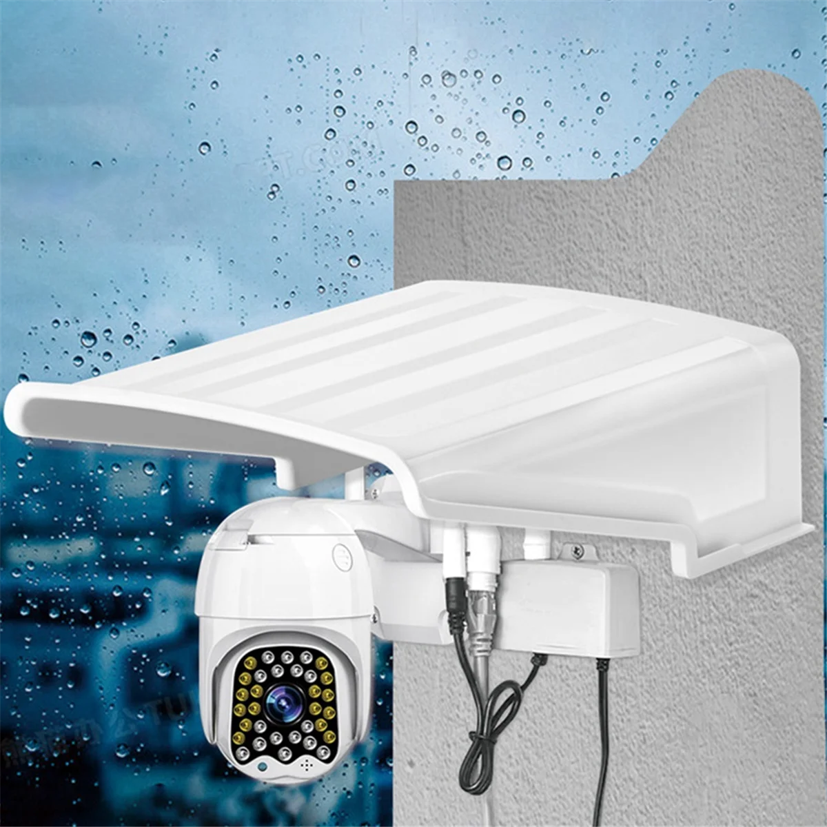 Protezione parasole protezione per fotocamera copertura superiore copertura per telecamera di sicurezza scudo custodia per fotocamera protezione antipioggia