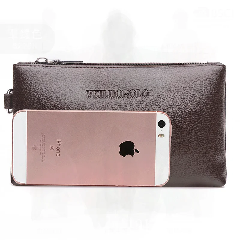 Men's Solid Color Soft Leather - Leather Wallet Men ulasan dan harga