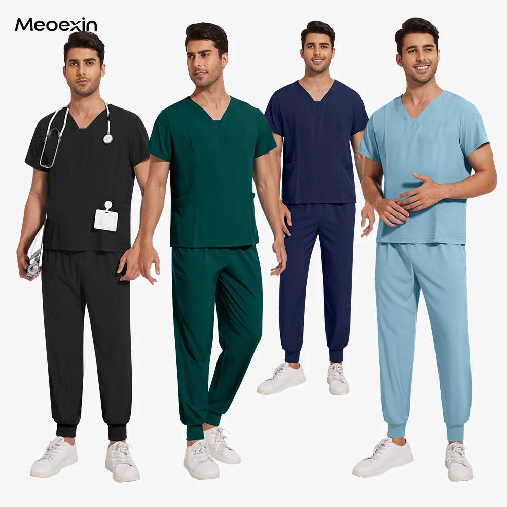 

Скрабы для кормления, рабочая униформа с v-образным вырезом для мужчин и женщин, одежда для ухода за домашними животными, больница, доктор, медсестра, рабочая униформа для мытья рук, скраб унисекс