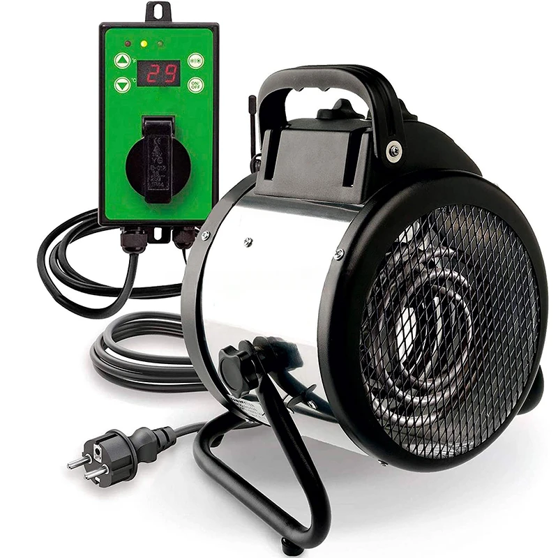 

Electric Blower Heater 2000-Watt Digital Thermostat Splashproof Greenhouses & Plant Germination Equipment Accessories Heaters