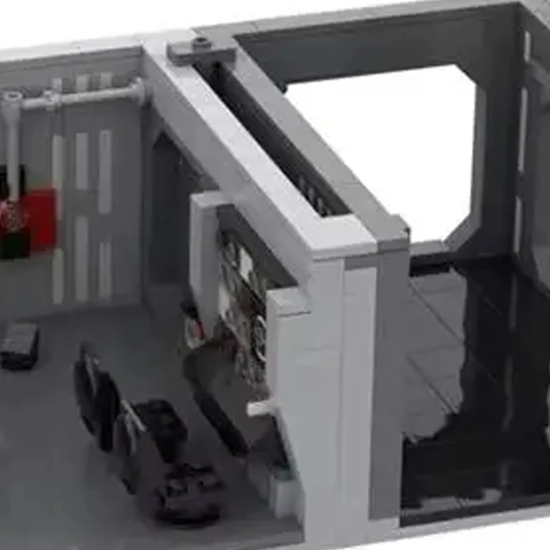 

Конструктор MOC: Модель командного центра безопасности из космического фильма, сборная модель из кирпичиков, коллекционные игрушки для демонстрации, креативные подарки