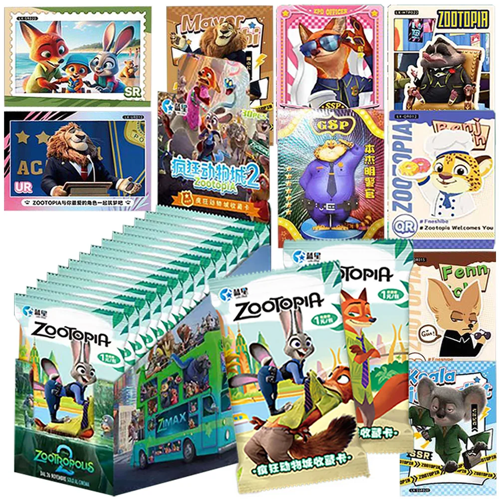 

Zootopia Collection Cards American Comedy Animated Movie Protagonist Judy Nick Creative HD Card Toys Boys and Girls Hobbies Gift