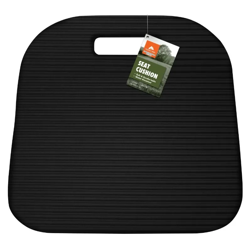 Coussin de siège de stade confortable en mousse souple, coussin de siège polyvalent, noir