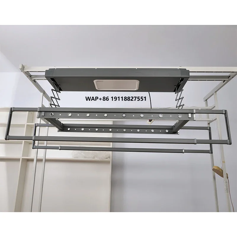 White Grey Durable Drying Rack Aluminum Clothes Drying Rack for Outdoor/Balcony Use