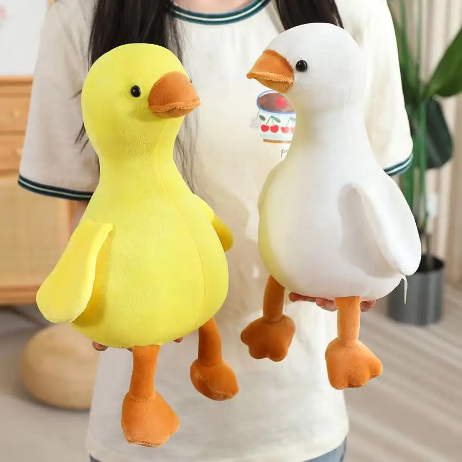 16/35/50 cm Neue Simulation Große Gelbe Ente und Weiße Gans Puppe Gefüllte Plüsch Spielzeug Cartoon Anime Nette kinder Geburtstag Geschenk