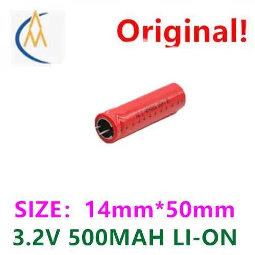 Brand new genuine 14500 3.2V 500MAH capacitive lithium rechargeable battery with high capacity cylindrical full capacity