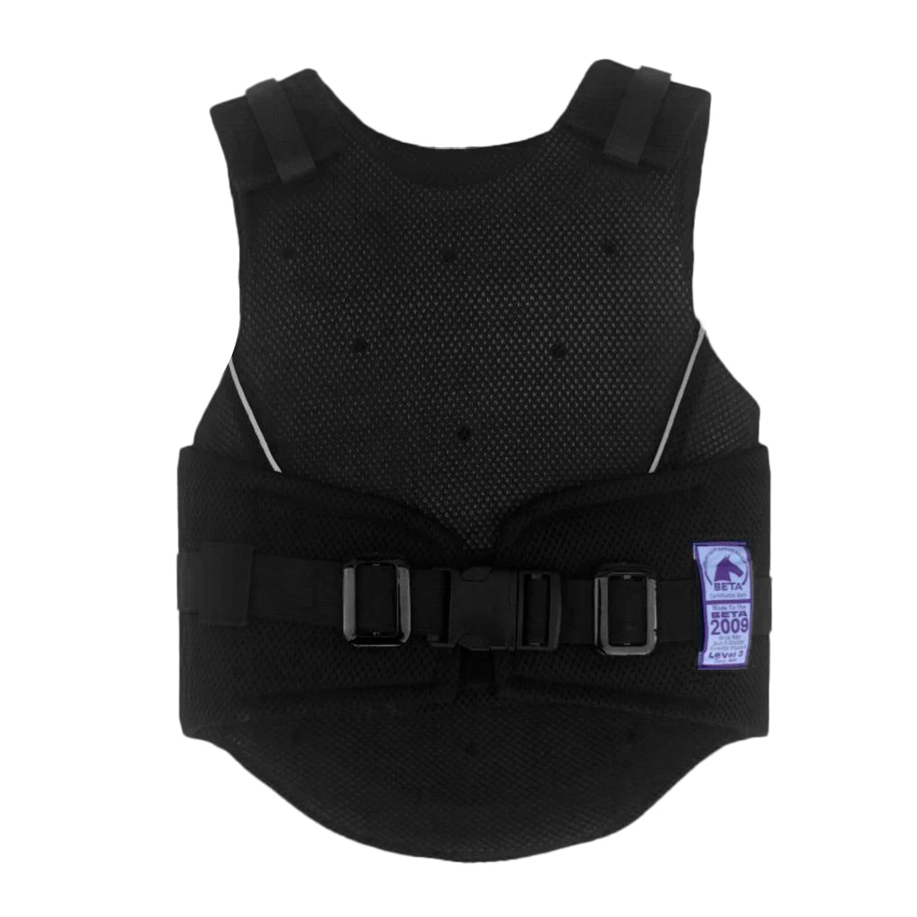 Kids Children Shock Absorption Adjustable Equestrian Horse Riding Vest Protective Waistcoat Body Protector S M L