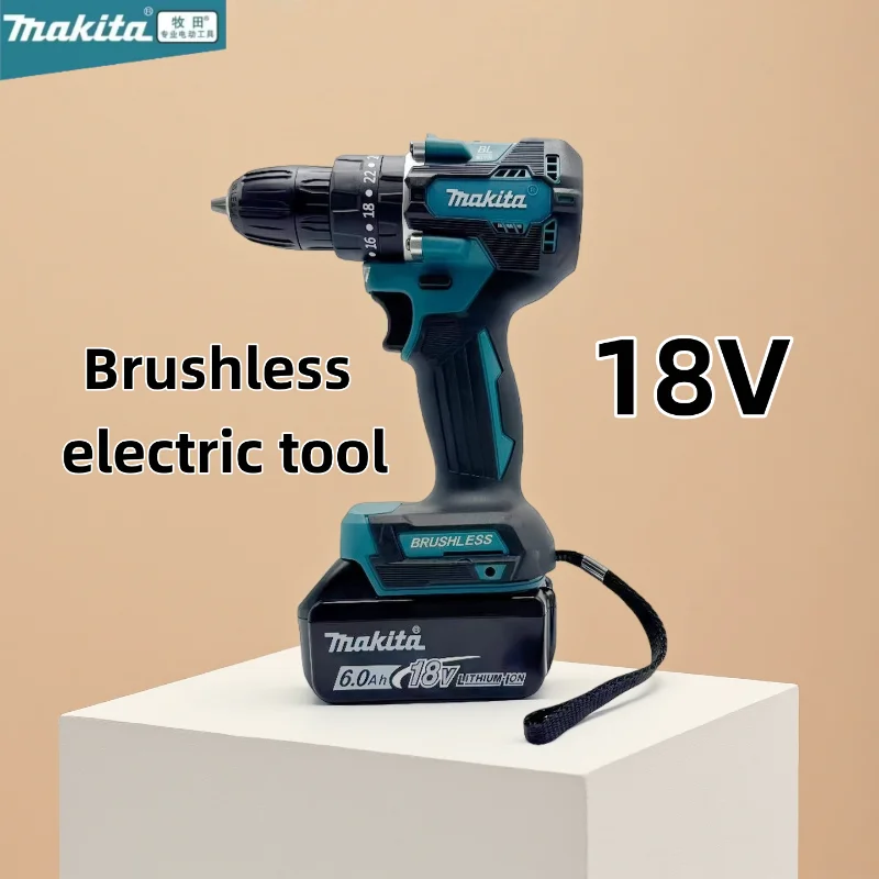 

18V Makita DDF487 Brushless Cordless Driver Drill Motor Compact Big Torque Lithium Battery Electric Screwdriver Power Tool
