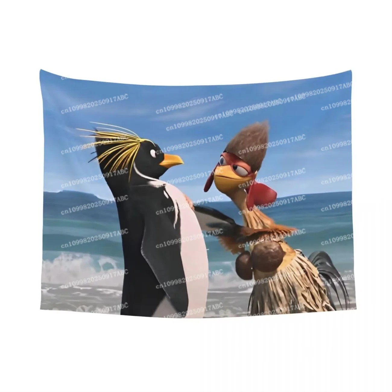 بطانية المنزل نسيج مضحك الدجاج جو نسيج تصفح قماش مزخرف جداري عناصر الغرفة ديكور المنزل الجدار الشنق خلفية القماش #2