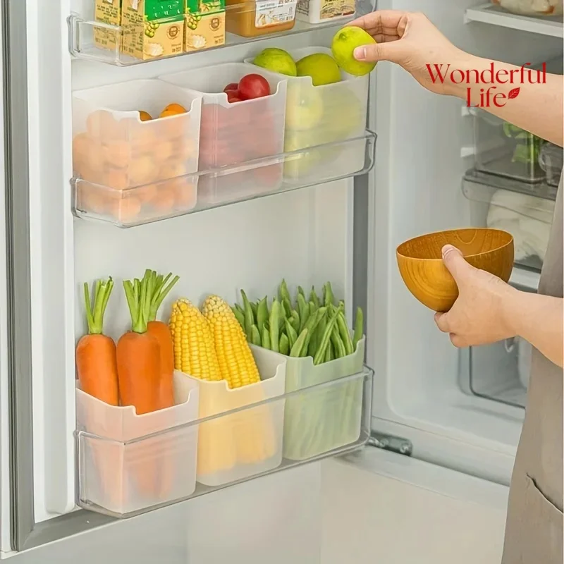 1/3PCS Refrigerator Storage Boxes Food Fresh Organizer Cold Storage Crisper Fruit Spice Food Container Boxes Home Kitchen Boxes