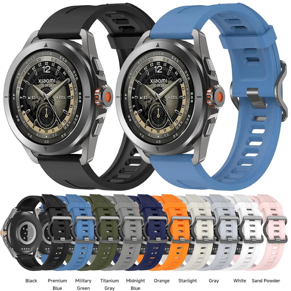 سوار من السيليكون لساعة سامسونج جالاكسي ، سوار معصم مريح لساعة اليد من شركة سامسونج s3 ، وgtr ، و 22 ، و 46