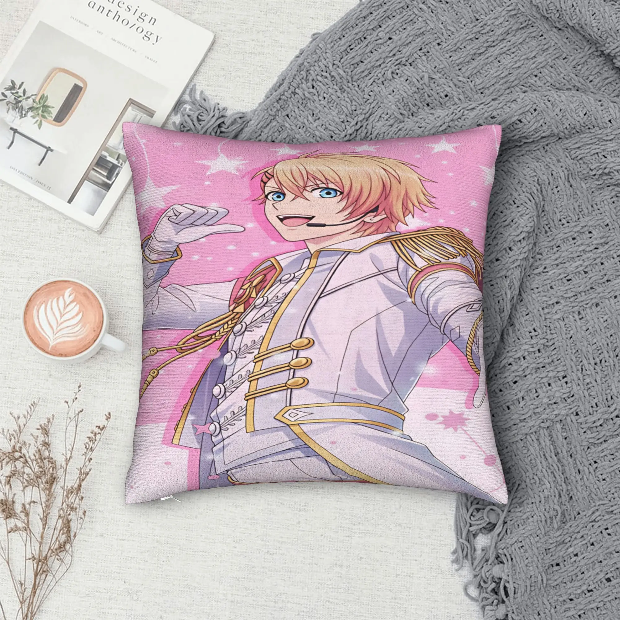 U-Uta no Prince-sama Hijirikawa Masato   Pillow Case  Square Pillow Cover Kawaii Cushion Cover For Office Car Home Decor